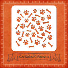 Silicone Stencil - Paws and Bones