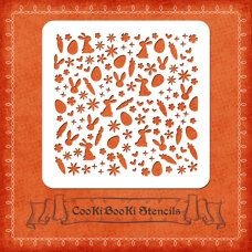 Silicone Stencil - Easter Texture