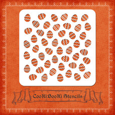 Decoration Materials - Silicone Stencil - Easter Eggs Texture #02