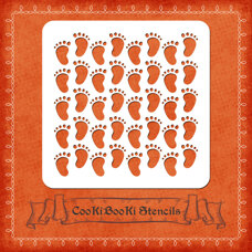 Silicone Stencil - Texture Baby Feets