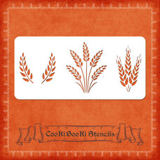 Silicone Stencil - Wheat Grains