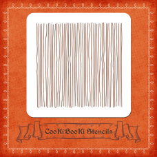 Silicone Stencil - Asymmetrical Vertical Lines Texture
