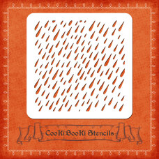 Silicone Stencil - Rain Texture