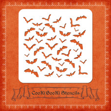 Silicone Stencil - Bats Texture