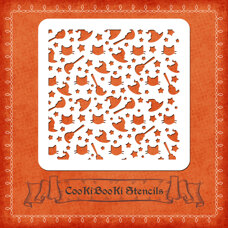 Decoration Materials - Silicone Stencil - Halloween Texture #01