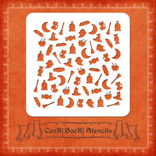 Silicone Stencil - Halloween Texture No. 03