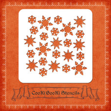Decoration Materials - Silicone Stencil - Snowflakes #03