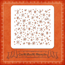 Silicone Stencil - Snowflakes No. 04