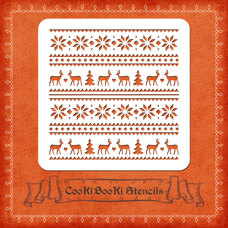 Silicone Stencil - Christmas Borders No. 02