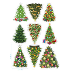 Edible Stickers - Christmas Trees