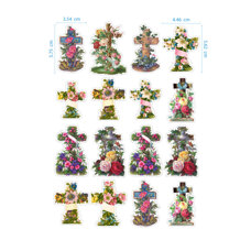 Edible Stickers - Flower Crosses