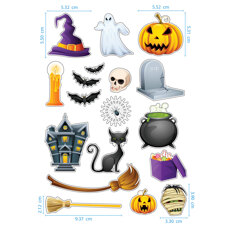 Edible Stickers - Halloween Heroes No. 01