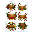 Edible Stickers - Christmas Plates Edible Stickers - Christmas Plates