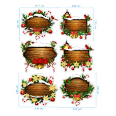 Edible Stickers - Christmas Plates