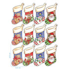 Edible Stickers - Christmas Socks Edible Stickers - Christmas Socks