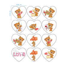 Edible Stickers - Valentine No. 03
