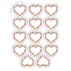Edible Stickers - Flower Hearts