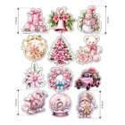 Edible Stickers - Pink Christmas