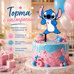 Stitch Double-Sided Cake Topper – 7 x 15 cm