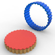 Cookie Cutters - Polycarbonate Cookie Cutter – Waved Circle