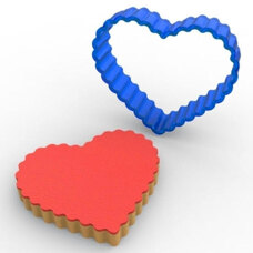 Cookie Cutters - Polycarbonate Cookie Cutter – Waved Heart