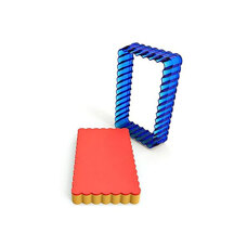 Cookie Cutters - Polycarbonate Cookie Cutter – Waved Rectangular