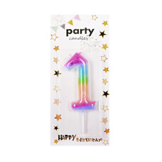 Decoration Materials - Party Candle Zero - Rainbow One