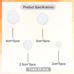 Decoration Materials - Cake Toppers – Decorative White Foam Balls, 20 pcs
