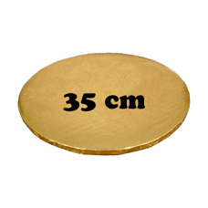 Cake Lightweight Board Round - Gold 35cm