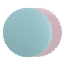 Pink/Blue Cake Cardboard Round 30 cm