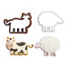 Decora Farm Animal Pastry Cutters Set/4 