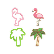 Cookie Cutters - Decora Flamingo and Palm Cutters