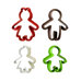 Decora Gingerbread Family Pastry Cutters Set/4 