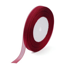 Decoration Materials - Decorative Tape Organza - Bordo