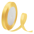 Yellow Satin Ribbon - 12 cm x 22 m