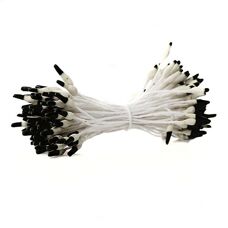 Flower Stamen - White/Black Matt