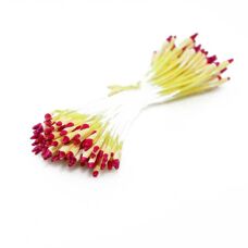 Flower Stamen - Yellow/Red Matt