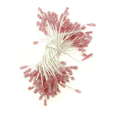 Flower Stamen - Dark Red Ruded