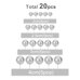 Decoration Materials - Cake Toppers – Decorative SilverFoam Balls, 20 pcs