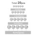 Cake Toppers – Decorative Sparkle Silver Foam Balls, 20 pcs