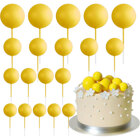 Cake Toppers – Decorative Yellow Foam Balls, 20 pcs