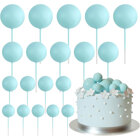 Cake Toppers – Decorative Blue Foam Balls, 20 pcs