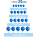 Decoration Materials - Cake Toppers – Decorative Blue Foam Balls, 20 pcs