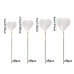 Cake Toppers – Decorative White Foam Hearts, 20 pcs
