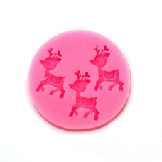 Silicone Mold - Deers 3 cav.