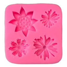Silicone Mold - Flowers 4 Types