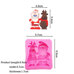 Silicone Mold - Santa and Deer