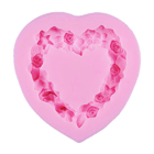 Silicone mold - Decorative Frame Hearts