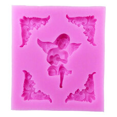 Silicone mold - Angel with Decors