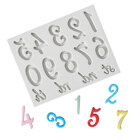 Silicone mold - Numbers Handwritten